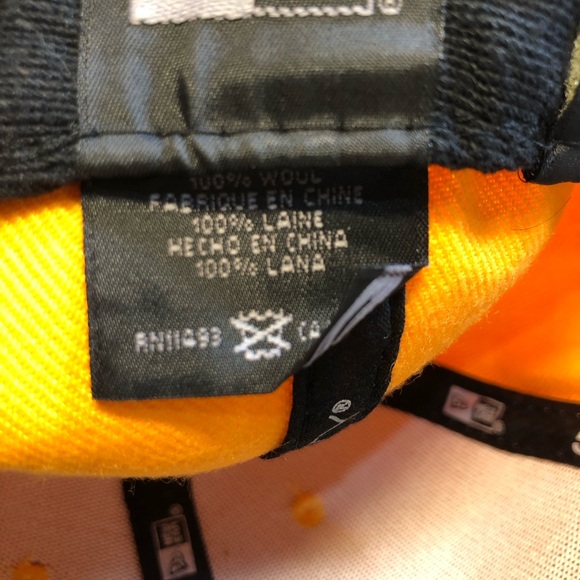 Pittsburgh Pirates New Era 59FIFTY Fitted Hat - Gold Black 7 1/8 MLB Wool - Picture 13 of 15